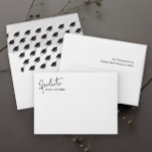 Modern Script Simple Graduation Return Address Envelope<br><div class="desc">Modern Script Simple Graduation Return Address envelope. Click the personalize button to customize this design.</div>
