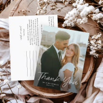 Thank You Postcards for Wedding Guests and Gifts