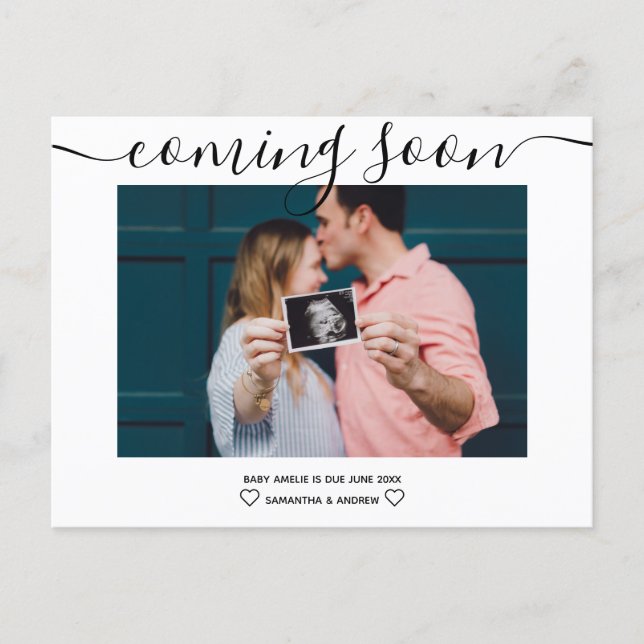 Coming Soon Pregnancy Announcement Photo Prop Template –
