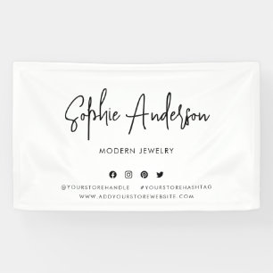 Modern Script Social Media Branding Marketing Banner