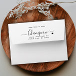 Modern Script Soon To Be Wedding Return Address Envelope<br><div class="desc">A modern,  romantic Soon-To-Be handwritten calligraphy script with a heart.  perfect for your Modern Wedding venues.</div>