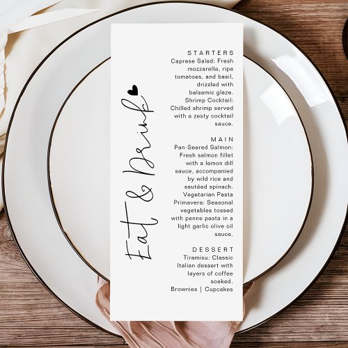 Modern Script Typography | Eat & Drink Wedding