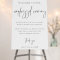Modern Script Unplugged Ceremony Wedding Sign