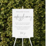Modern Script Unplugged Ceremony Wedding Sign