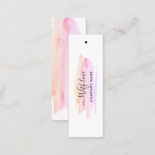 Modern Script Watercolor Brushstroke Gift Tags