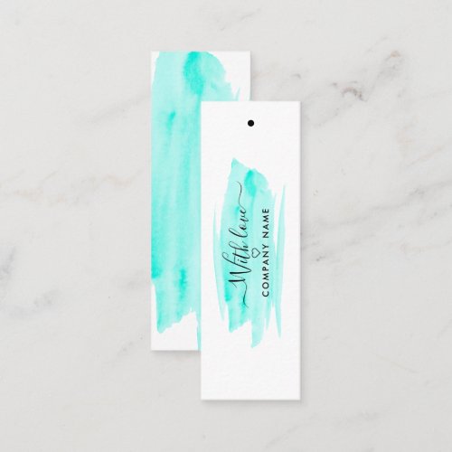 Modern Script Watercolor Brushstroke Gift Tags