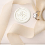Modern Script We Do Names Date Wedding Wax Seal Stamp<br><div class="desc">Modern Script We Do Names Date Wedding. A romantic set script for We Do and easily personalise your names and wedding date.</div>