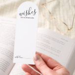 Modern Script Wedding Advice and Wishes Card Bookmarks<br><div class="desc">Add a personal touch to your wedding with a modern script wedding advice and wishes card. This advice card features title in black modern script font style and details in black modern sans serif font style on white background. Perfect for wedding, baby shower, birthday party, bridal shower, bachelorette party and...</div>