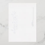 Modern Script Wedding Advice and Wishes Silver Foil Invitation<br><div class="desc">Add a personal touch to your wedding with a modern wedding advice and wishes card. This advice card features title in silver foil modern calligraphy font style and details in silver foil modern sans serif font style on white background. Perfect for wedding, baby shower, birthday party, bridal shower, bachelorette party...</div>