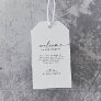 Modern Script Wedding Welcome Gift Tags