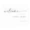 Modern Script Wedding Welcome Sign