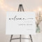 Modern Script Wedding Welcome Sign