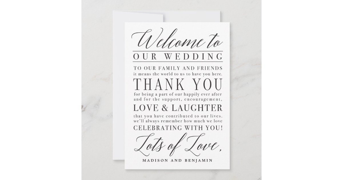 Wedding Welcome and Itinerary Card #MSC - Berry Berry Sweet
