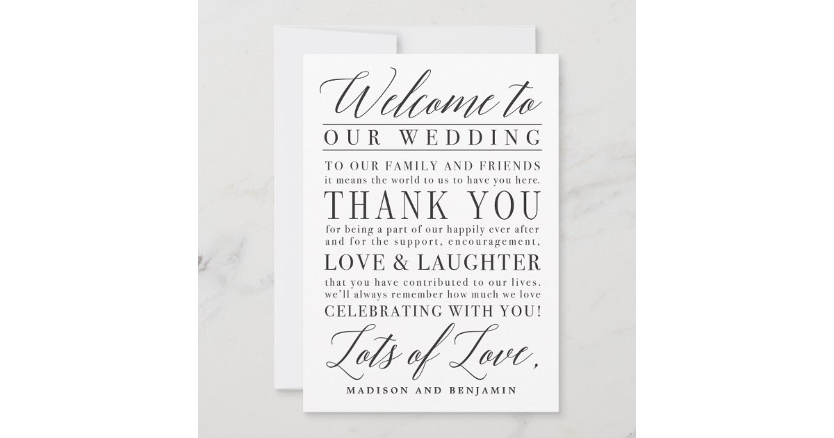 Funky Script Wedding Thank You Card - Berry Berry Sweet