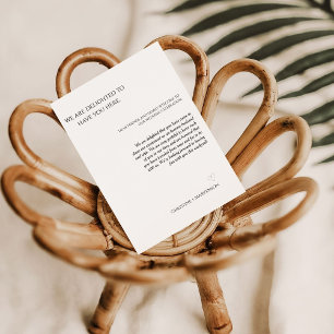 Modern script wedding welcomes & itinerary weekend invitation