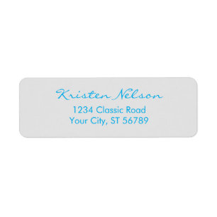 Modern Script You Customize Color & Font Label