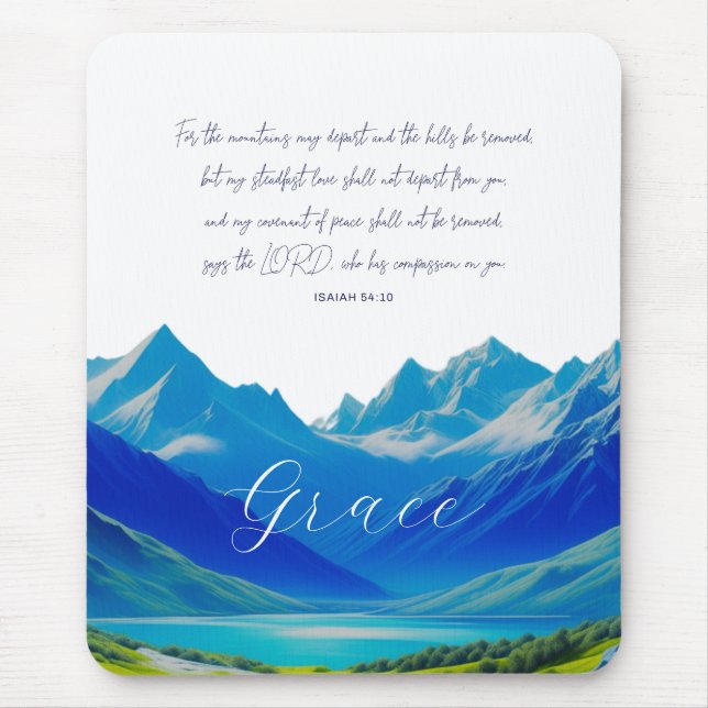 Modern Scripture Isaiah 54:10 Mouse Pad (Front)