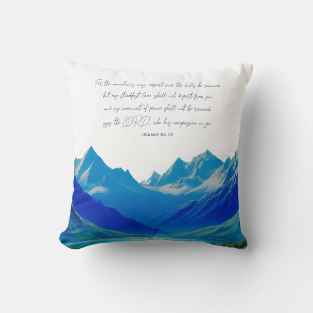 Modern Scripture Isaiah 54 Throw Pillow (Front)