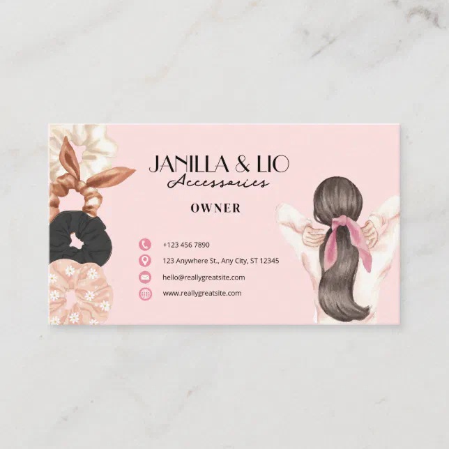 Modern Scrunchie Business Card 