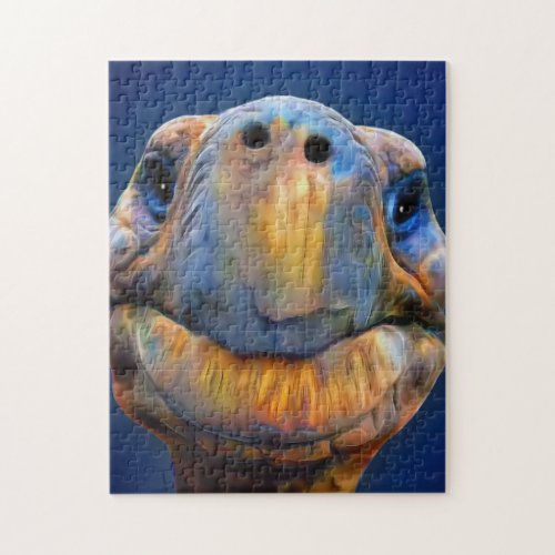 Modern Sea Turtle Painting Jigsaw Puzzle