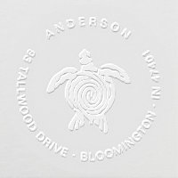 Modern Sea Turtle Simple Family Return Address