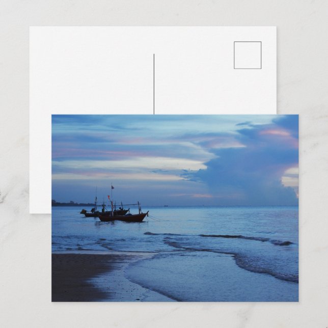 Modern Sea View Flat Postcard (Front/Back)