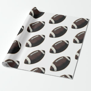 Modern Seamless Pattern American Football Wrapping Paper