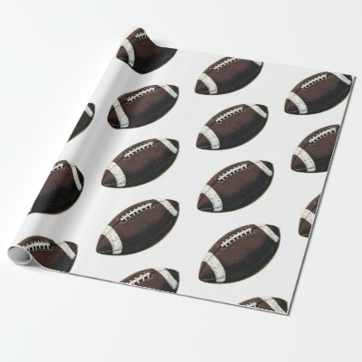 Modern Seamless Pattern American Football Wrapping Paper