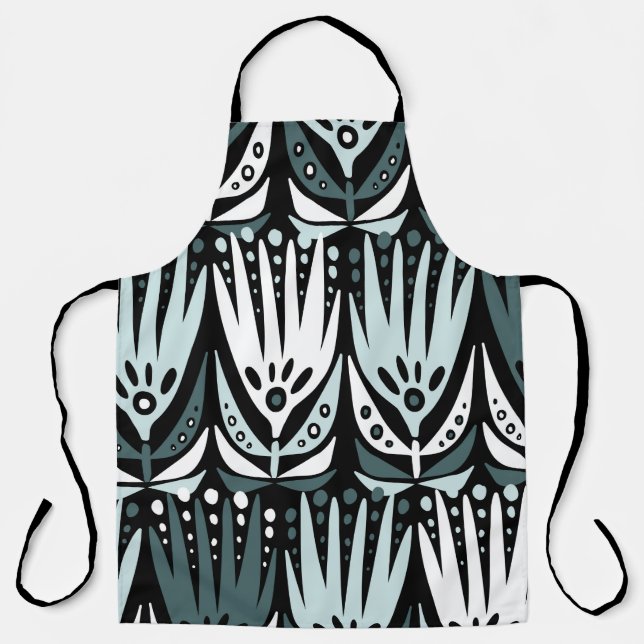 Modern seamless vintage abstract pattern with simp apron (Front)