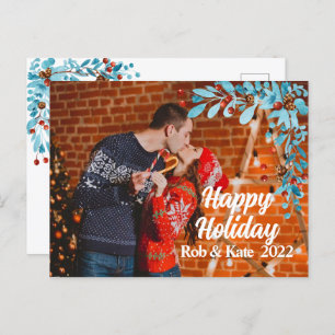modern seasonal christmas mistletoe holiday photo