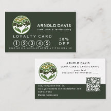 Modern seasonal lawn care and landscaping Loyalty 