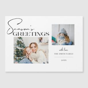 Modern Season's Greetings Typography 2-Photo