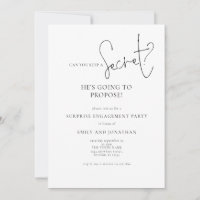 Modern Secret Surprise Engagement Party