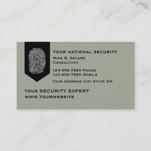 Modern Security Services Business Card