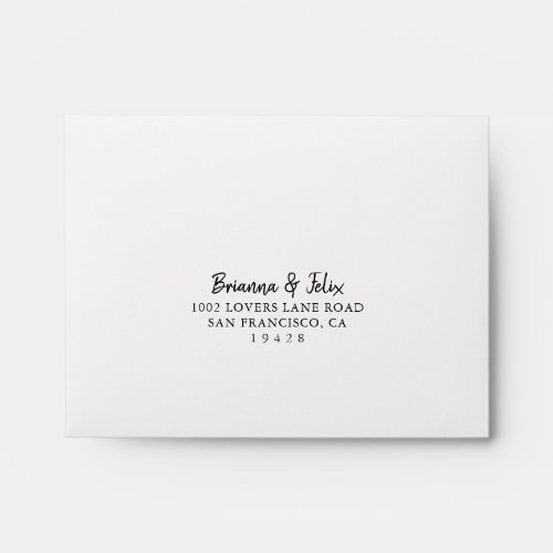 Modern Self_Addressed RSVP Envelope