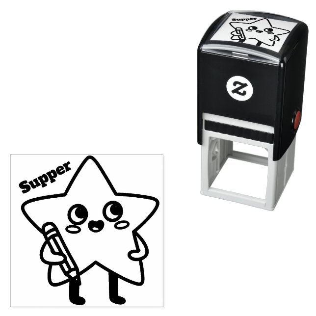 modern Self-Inking  Star Stamp /Teacher Stamp  (In Situ)