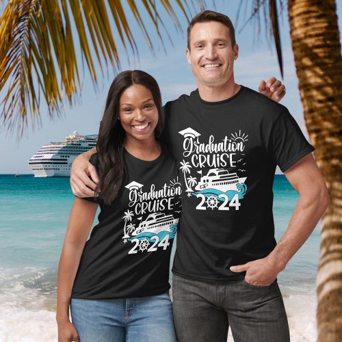 Modern Senior Graduation 2024  Cruise Ship Trip T_Shirt