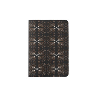 Modern Sepia Pattern Passport Holder