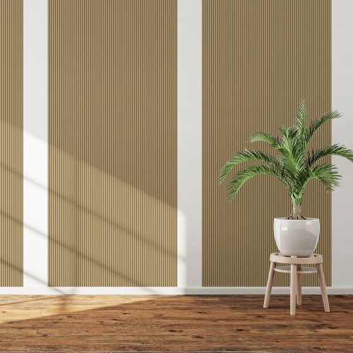 Modern Sepia Stripe Peel and Stick Wallpaper