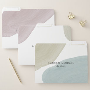 Modern Serenity   Personalized File Folders