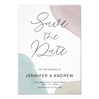 Modern Serenity | Save The Date Card