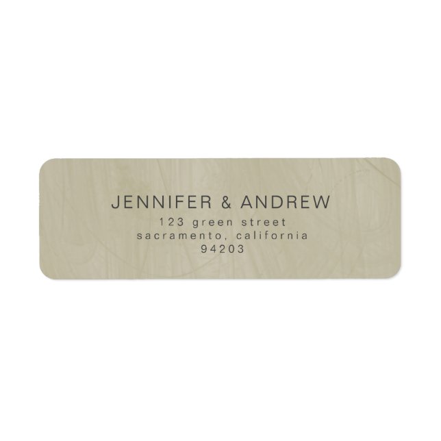 Modern Serenity | Wedding Return Address Label (Front)