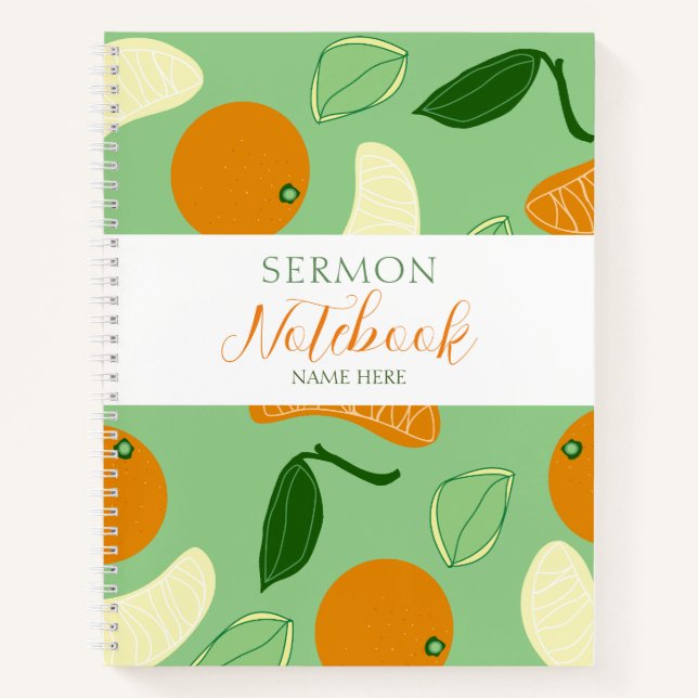 Modern Sermon Notebook (Front)