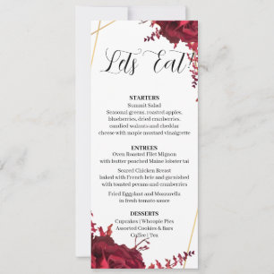Modern Set 11  Menu card