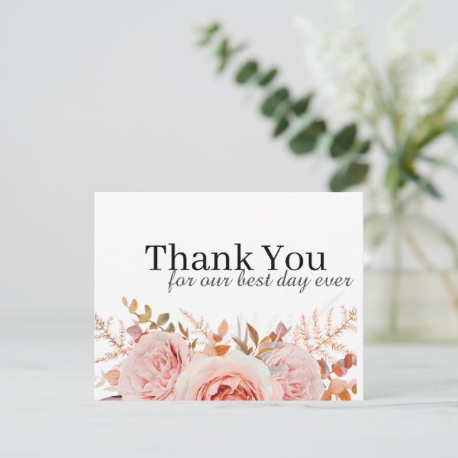 Modern set  15 Thank you card (Standing Front)