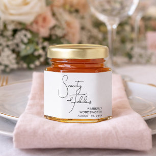 Modern Seventy and Fabulous 70th Birthday Party Honey Jar Favors