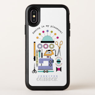 Modern Sewing Supplies and Tools Pattern OtterBox  OtterBox Symmetry iPhone X Case