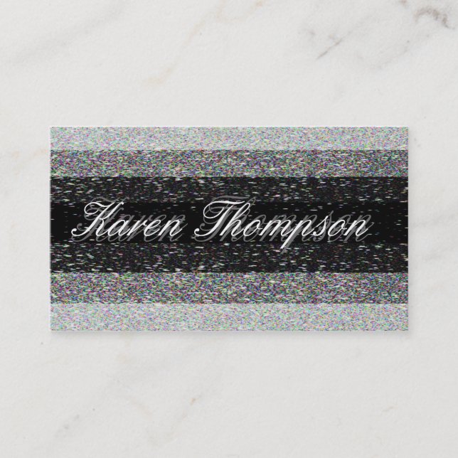 Modern Shades of Gray Business Card (Front)