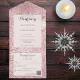 Modern Shades of Pink and Mauve Snowflake QR Code All In One Invitation ...