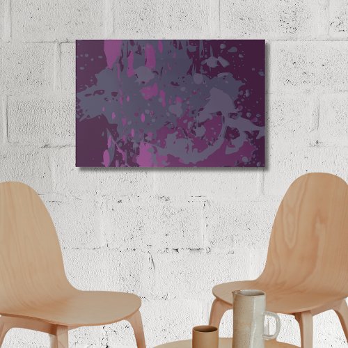 Modern Shades of Purple Vector Paint Splatter Acrylic Print